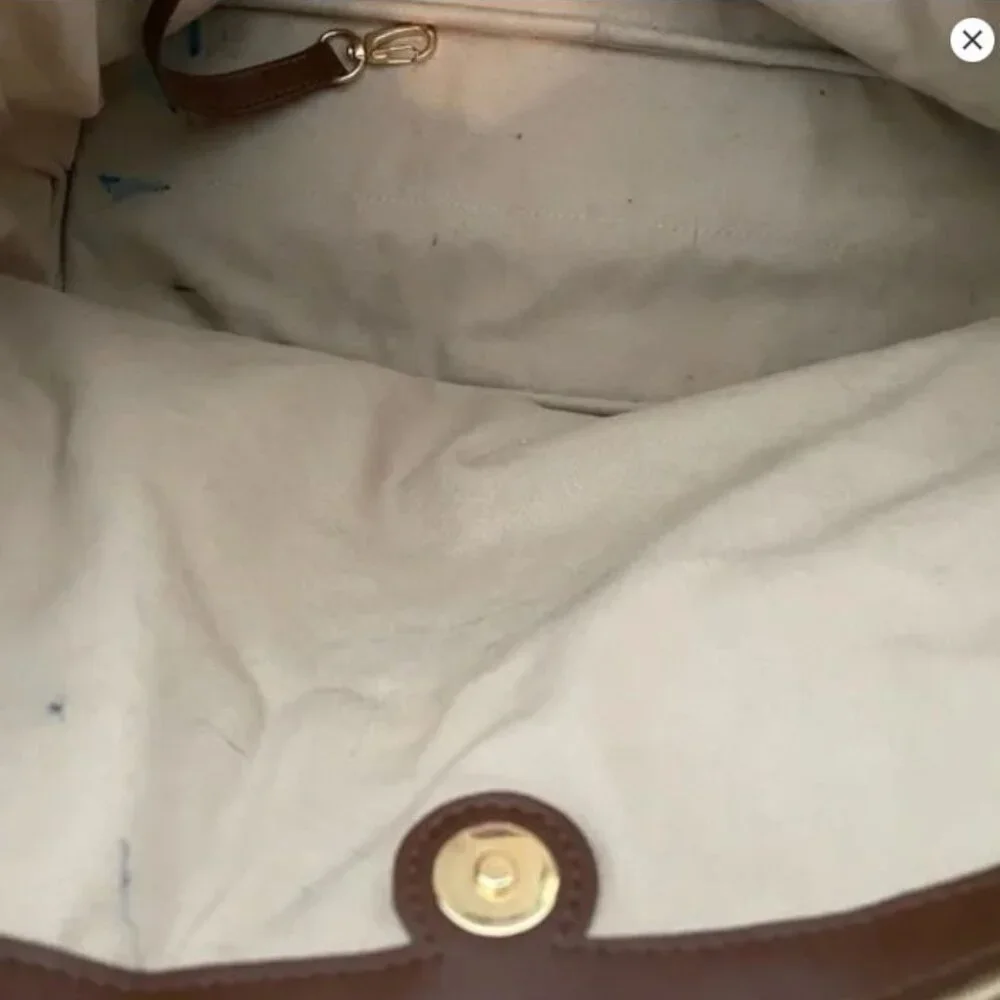 Longchamp Brown Leather Embossed Logo Pliage Bag - Picture 13 of 13